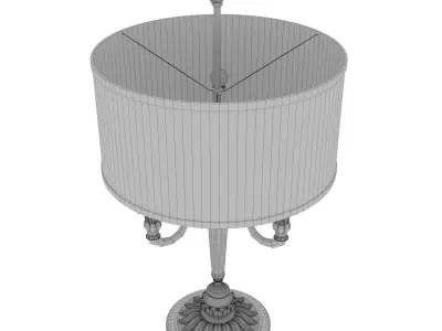 Arizzi 723 table lamp in gold finish 3D model