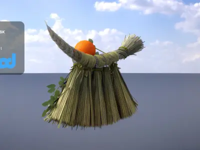 Japanese Decorate Shime Kazari 0001 3D model