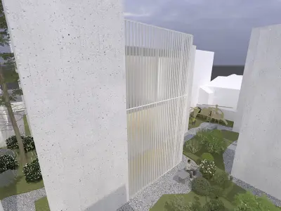 7 modern houses  furnitured  vray 3dsmax  revit  autocad plans 3D model