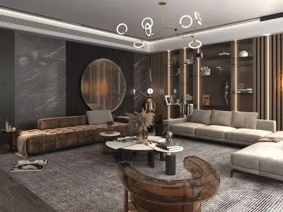 Living Room Scene 2 3D model