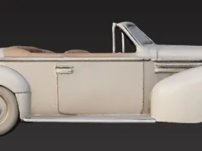 Sporty Classic Car Model V2  Unique Design for 3D Printing 3D print model