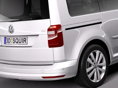 Volkswagen Caddy Passenger van 2016 3D model