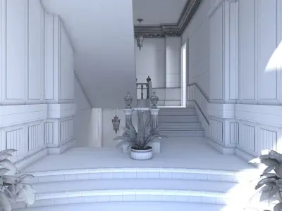 VILLA  Entrance  3D model
