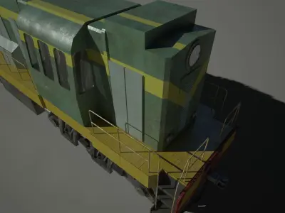 Train Locomotive 3D model
