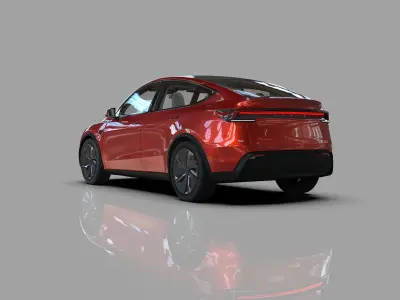 Tesla Model Y 2025 HQinterior 3D model