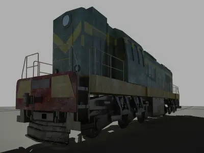 Train Locomotive 3D model