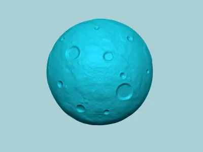 Halloween Molding A05 Moon - Chocolate Silicone Mold 3D print model