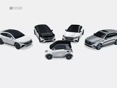 Mercedes-Benz EQ 5 car colection 3D Model Pack