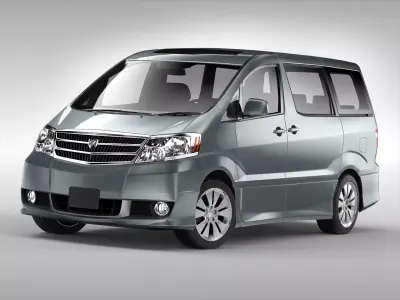 Toyota Alphard 2002 - 2008 3D model