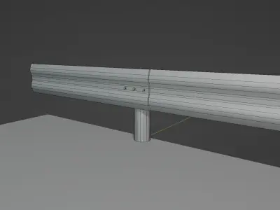 Low Poly Road Safety  Model v1 3D model