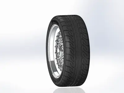 Wheel BBS RS 18inch for scale model 3D print model