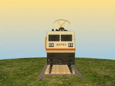 Indian Railway Electric Locomotive 3D Model 3D model