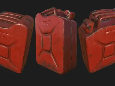 Jerry Can PBR Low-poly 3D model