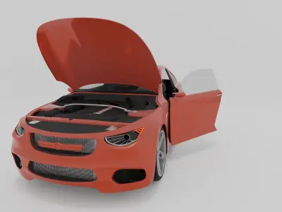 Coupe Series  Low-poly 3D model