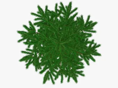 Fir tree artificial 03 3D model