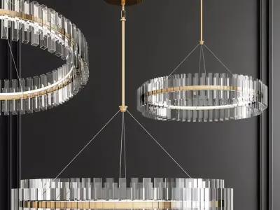 Modern Chandelier Collection with Luxurious Designs 3D model