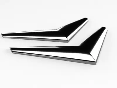  Citroen C3 2006-2009 Front Grille Emblem 3D print model