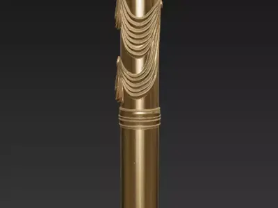 Decorative Ionic Column - Luxury Classical Pillar Sculpture 3D print model