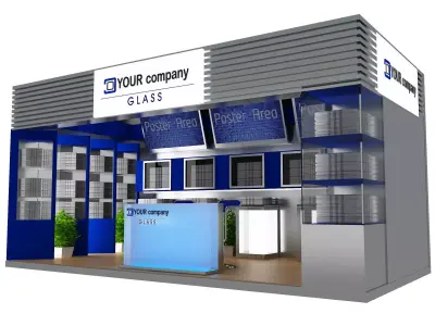 Booth Exhibition Stand a434b 3D model