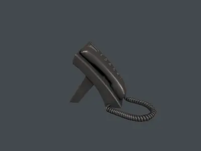 Office Phone Low-poly 3D model