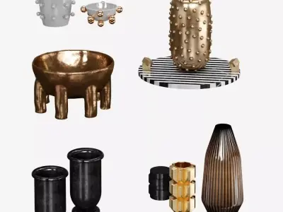 Kelly wearstler accessoires set1 3D model
