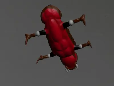 Warrior Ant Low-poly 3D model