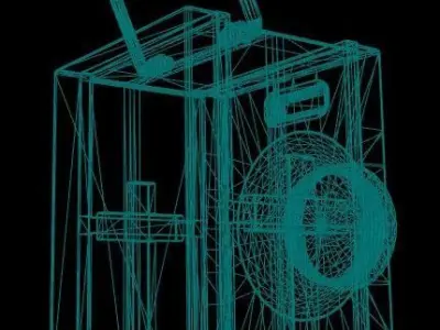 Uvlight 3D Model Low-poly 3D model