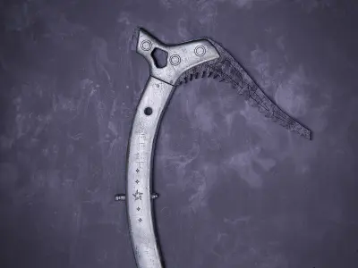 Climbing Axe Free low-poly 3D model