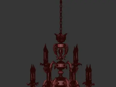 Chandelier Vivaro E 1 1 12 CG 3D model