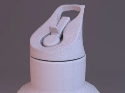 Sport Water Bottle Low-poly 3D model