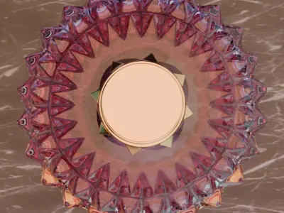 Valentino perfime set 3D model product for Advertising 3D model