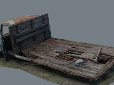 GAZ 3307 Low-poly 3D model