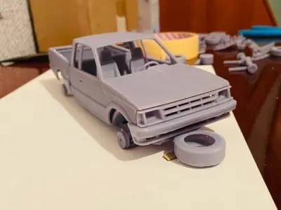 MAZDA B2000 Extended Cab 1986 3D print model