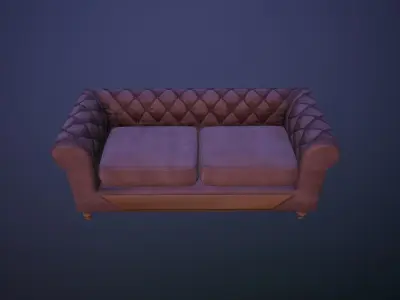 Classic Sofa Low-poly 3D model purchase