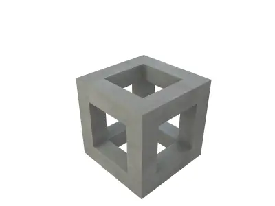 Concrete Block 3D model purchase