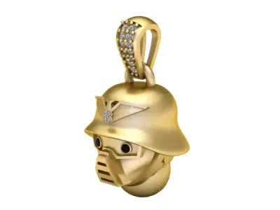  robothelmetpendant  3D print model