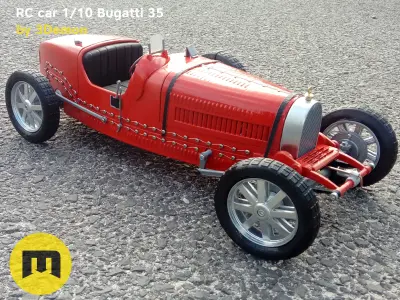 RC model Bugatti 35 3D print model