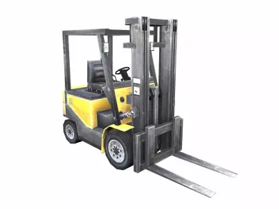 Forklift Lowpoly Low-poly 3D model