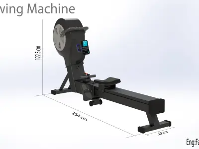 Rowing sport Machine 3D model