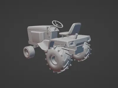 3d Printable John Deere 430 Lawn Tractor 3D print model