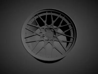 VOSSEN S17-07 scalable and printable rims 3D print model