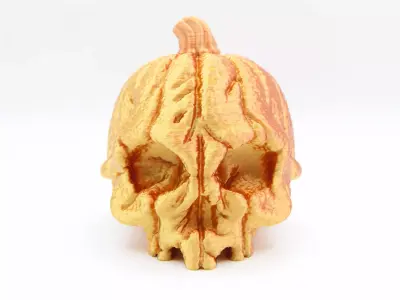 Pumpkin Skull - V2 3D print model
