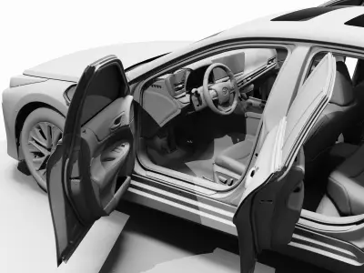 Toyota Mirai Limited 2021 Vehicle 3d scan model 3D model