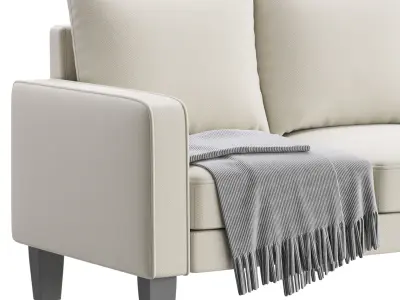 3-Seats Upholstered sofa 3D model