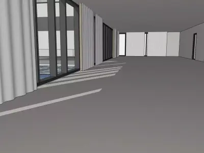 striking ultra modern cliffside residence designed 3D model