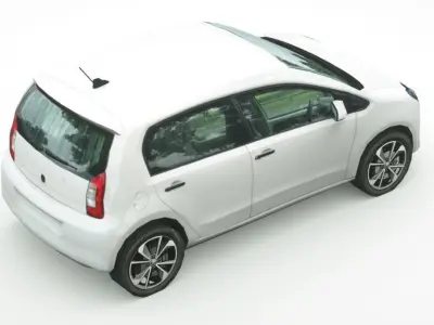 2020 Skoda Citigo-e iV Low-poly 3D model