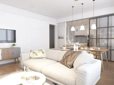 Modern Minimal House 3D Model 3D model