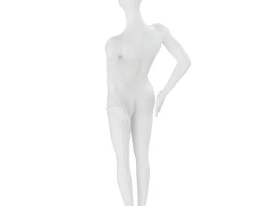 Female Abstract Mannequin 101 3D model