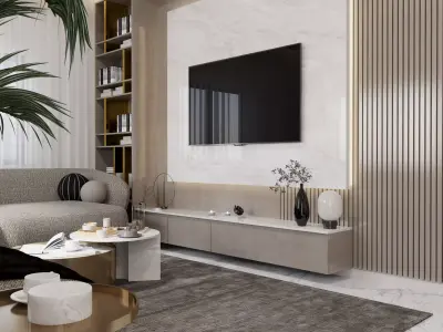 Living and Dining Scene  3D model