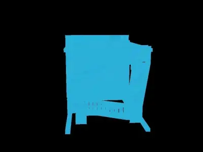 Tower wooden Low-poly 3D model